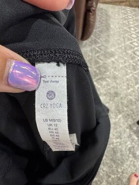 CRZ YOGA Black High-Rise Performance Leggings